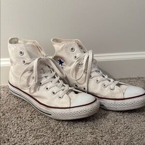 Converse Classic High-Tops in Off-White